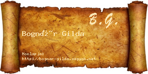 Bognár Gilda névjegykártya